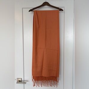 H&M Orange Scarf with Fringe